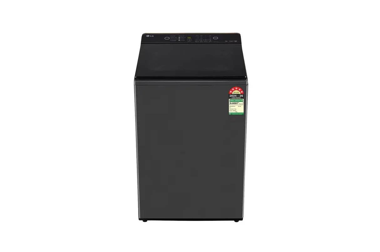 LG 9Kg Top Load Washing Machine, Hard Water Wash, Middle Black, 5 Star T90KMMB3Z