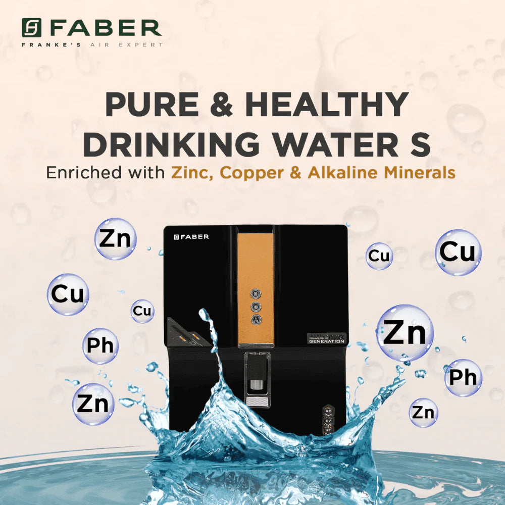 Faber FWP Health Guard, 6 Ltrs Storage, RO + UV + MAT + Vitamin C Water Purifier