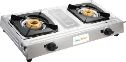 Greenchef Hoop Stainless Steel Manual Gas Stove (2 Burners)