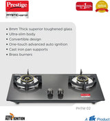 Prestige PHTM 02 Mystic Glass Manual Hob