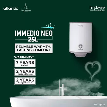 Hindware Smart Appliances 25 L Storage Water Geyser (Immedio Neo, N/A)