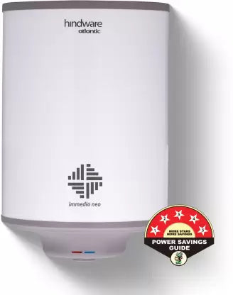 Hindware Smart Appliances 15 L Storage Water Geyser (Immedio Prime 15L, White & Black)