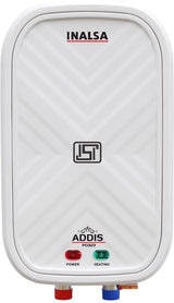 Inalsa 3 L Instant Water Geyser (Addis PO323 3Ltr Instant Water Heater|Non Toxic & Long Lasting SS 304 Inner Tank, White) (White)
