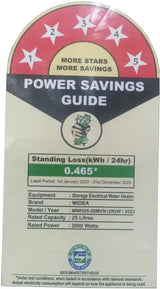 Midea 25 L Storage Water Geyser MWH25-20MVN1 White