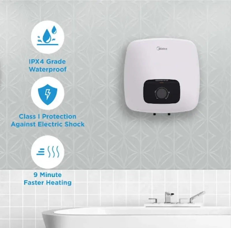 Midea 15 L Storage Water Geyser MWH15-20MVN White
