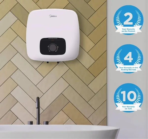 Midea 15 L Storage Water Geyser MWH15-20MVN White