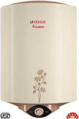 Venus 25 L Storage Water Geyser (Voleno 25VL, Porcelain Enamelled Glass Lined Tank With Free Installation & Pipes, Ivory) (Ivory)