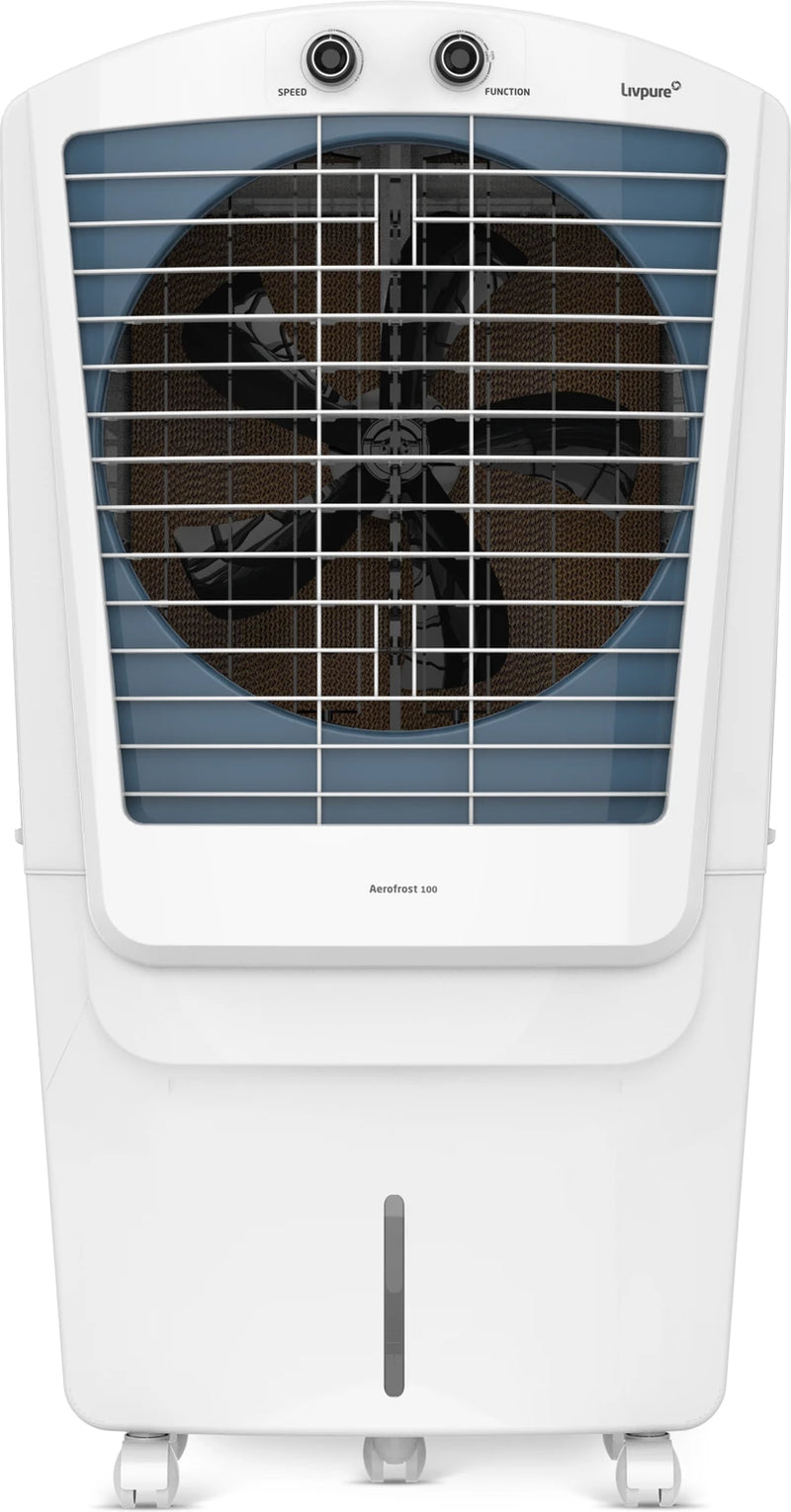 Livpure 100 L Desert Air Cooler WHITE & BLUE, LIV-AEROFROST-100L