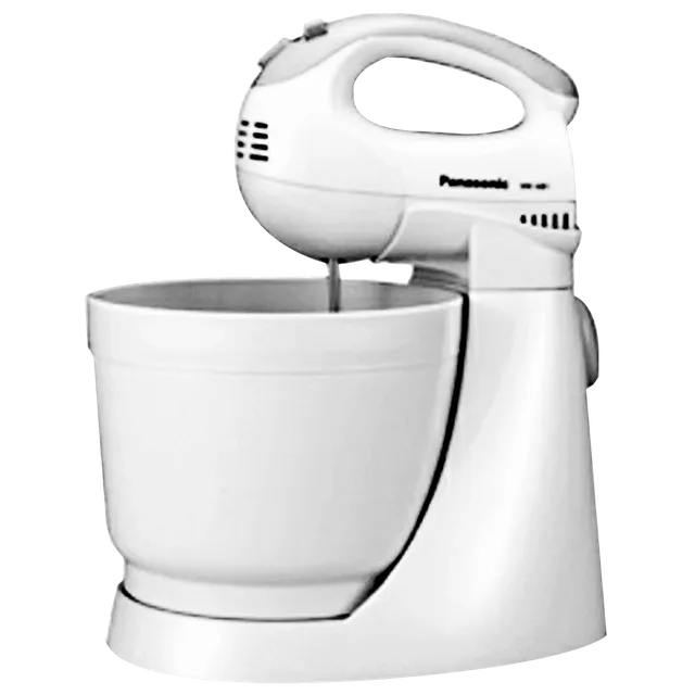 Panasonic 200 Watts Stand Mixer (2 Attachments, 5 Speed Selection, MK-GB1, White)