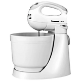 Panasonic 200 Watts Stand Mixer (2 Attachments, 5 Speed Selection, MK-GB1, White)