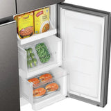 Haier 520L 3 Star Lumiere French Door 4-Door Side by Side Frost Free Refrigerator | Convertible Magic Zone | Inverter | Digital Display Panel | Deo Fresh Technology (HRB-600IS, Inox Steel)