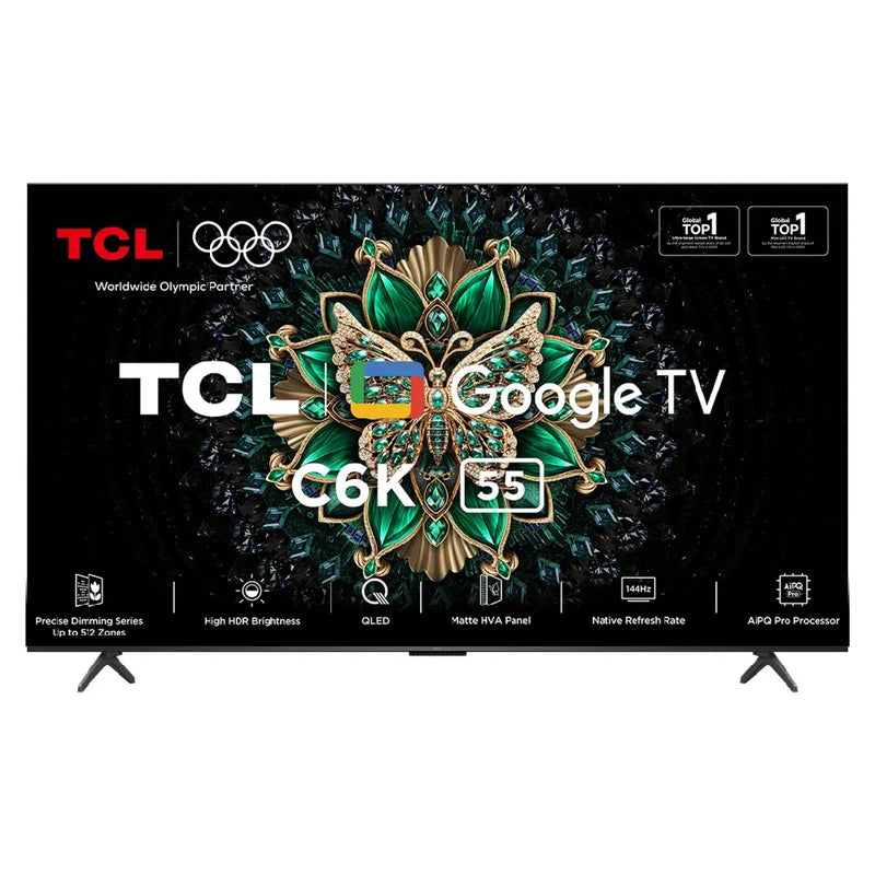 TCL Mini LED C6K Series 139 cm (55 Inch) 4K Ultra HD LED Google TV -55C6K