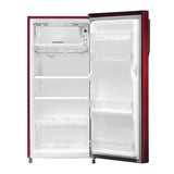 Haier 190 Litres 2 Star Single Door Direct Cool Refrigerator | Diamond Edge Freezing Technology | Stabilizer Free Operation | Toughened Glass Shelves (HRD-2102CRV-P, Red Voila)