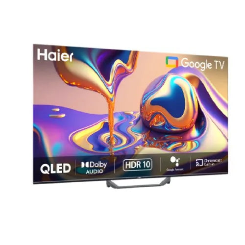 Haier 108 cm (43 inches) QLED 4K Ultra HD Smart Google TV with HDR10, Dolby Audio, Built-in Chromecast, Voice Remote (H43S80FUX)