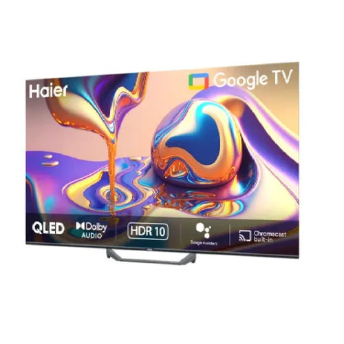 Haier 108 cm (43 inches) QLED 4K Ultra HD Smart Google TV with HDR10, Dolby Audio, Built-in Chromecast, Voice Remote (H43S80FUX)