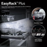 LG 14 Place Setting Free Standing Dish Washer with TrueSteam, QuadWash, EasyRack Plus, Wi-Fi Enabled (DFB424FM, Matte Black, Inverter Direct Drive Motor)