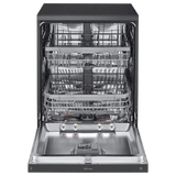 LG 14 Place Setting Free Standing Dish Washer with TrueSteam, QuadWash, EasyRack Plus, Wi-Fi Enabled (DFB424FM, Matte Black, Inverter Direct Drive Motor)