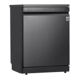 LG 14 Place Setting Free Standing Dish Washer with TrueSteam, QuadWash, EasyRack Plus, Wi-Fi Enabled (DFB424FM, Matte Black, Inverter Direct Drive Motor)