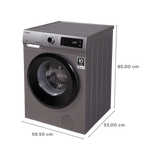 TW-BJ85S2-IND(SK) ,TOSHIBA FAFL 7.5 KG,T01 SERIES,SILVER COLOR (open Box Like New)