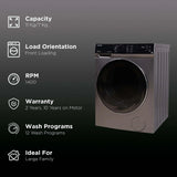 TWD-BK120M4-IND(SK) ,TOSHIBA WD 11/7 KG, T03 SERIES, DARK SILVER COLOR (open Box Like New)