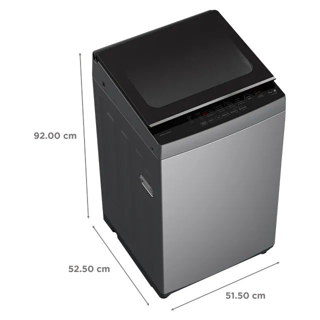 TOSHIBA 7 kg 5 Star Fully Automatic Top Load Washing Machine (AW-K801A-IND(SG), Memory Function, Silver)