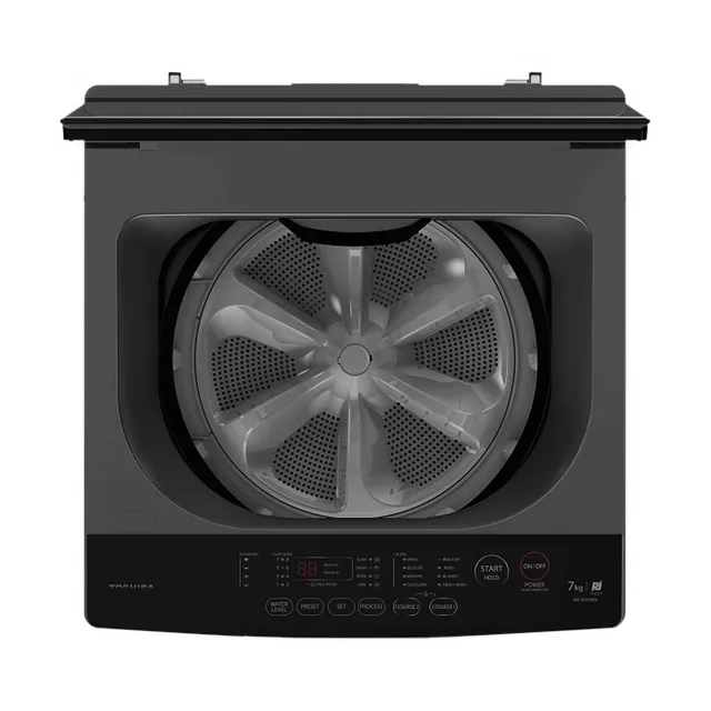 TOSHIBA 7 kg 5 Star Fully Automatic Top Load Washing Machine (AW-K801A-IND(SG), Memory Function, Silver)