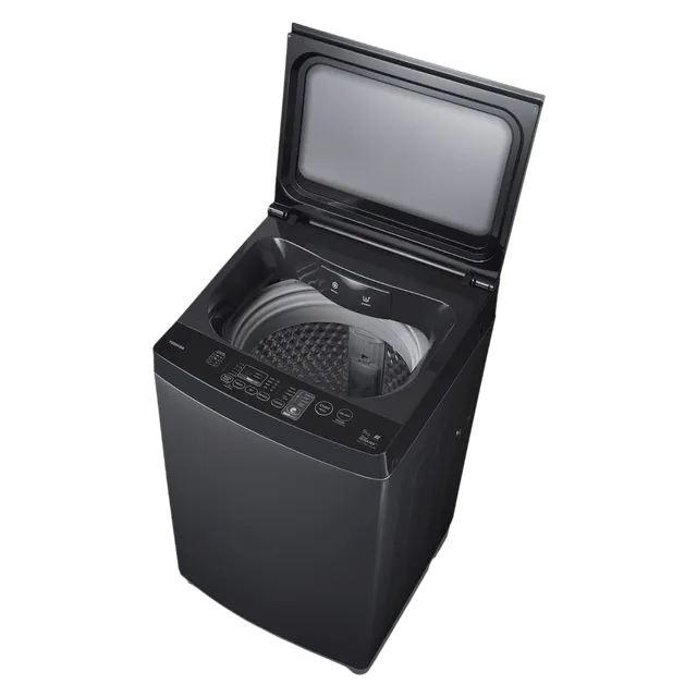 TOSHIBA 9 kg 5 Star Inverter Fully Automatic Top Load Washing Machine (AW-DJ1000F-IND, i-Clean Function, Silver)