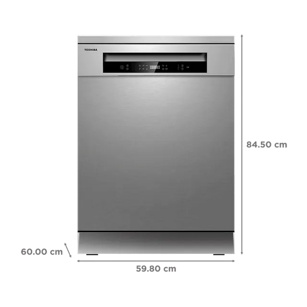 Toshiba 14 Place Settings (DW-14F1IN(S)-2, Silver)