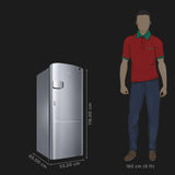 Samsung 183 L Direct Cool Single Door 3 Star Refrigerator (Elegant Inox, RR20C2Y23S8/NL)