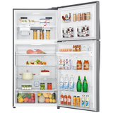 LG 592 L Frost Free Double Door 1 Star Refrigerator (Platinum Silver 3, GR-H812HLHM)