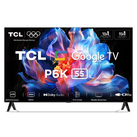 TCL P6K 139.7 cm (55 inch) 4K Ultra HD LED Smart Google TV (55P6K)