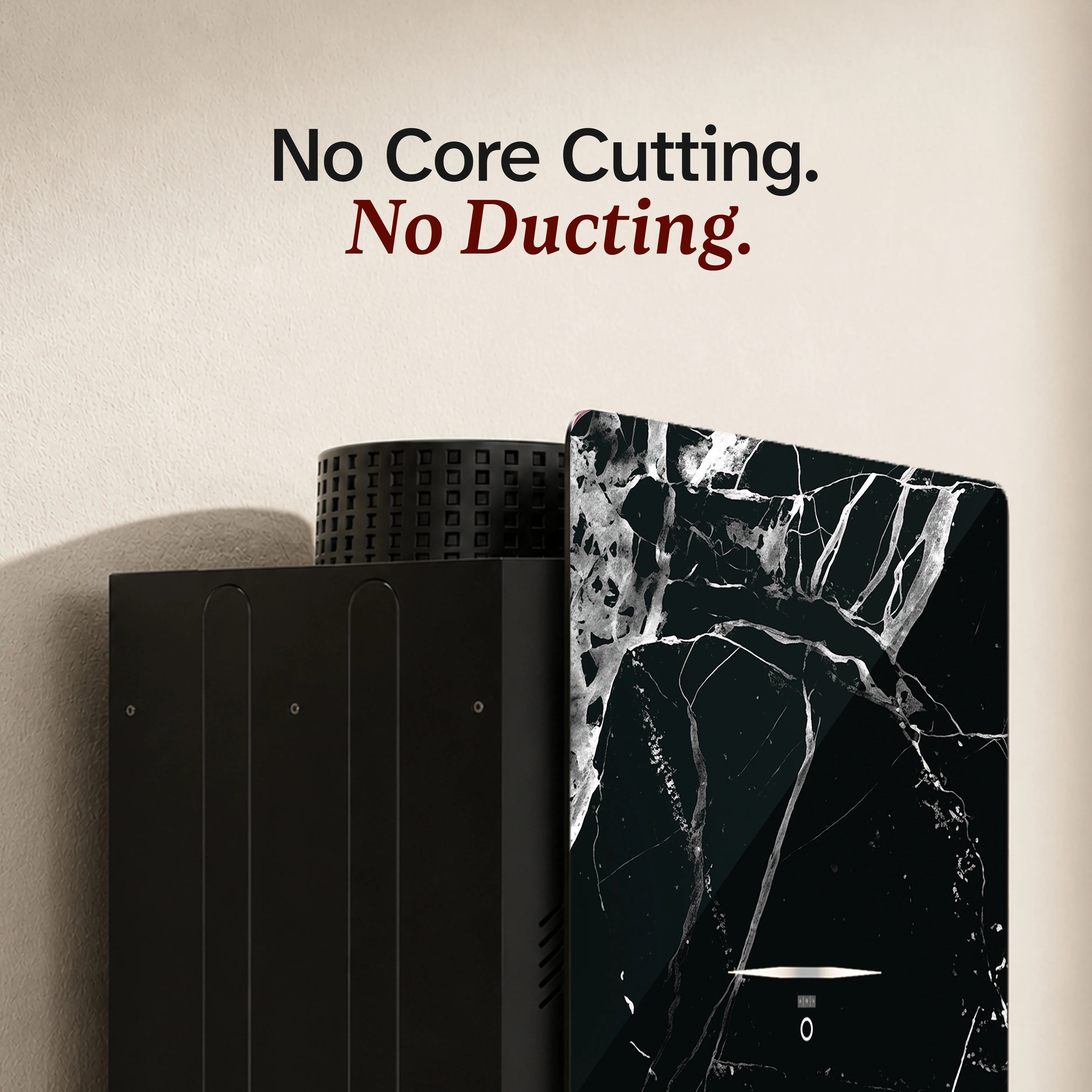 Beyond Appliances Cube 60 BLDC Plug N Play Ductless Kitchen Chimney | 1600 CMH | Auto Clean | 5-Stage Charcoal Activated Filter | Touch Control | 3-way Suction | 45dB Low Noise | Black,CUBE60-BLDC-NOIR(BA-CU-NR-PP-BL-60-CH)