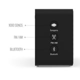 Saregama Carvaan Mini+ (Plus) Portable Music Player with 1000 Preloaded Songs, 10 Watt Speaker, Handsfree Calling, Bluetooth/Fm/Am/Aux (Vintage Black)