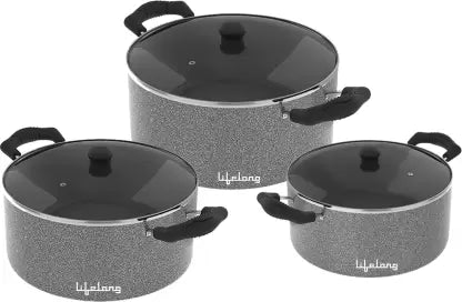 Lifelong LLBYPT01 Induction Bottom Non-Stick Coated Cookware Set