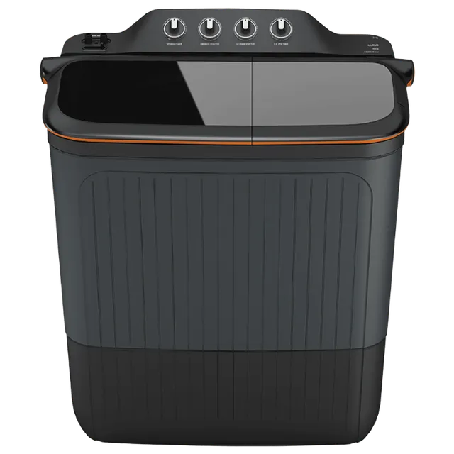 LLOYD 7.5 kg 5 Star Semi Automatic Washing Machine with 3 Wash Programs (GLWMS75CVGEL, Grey)