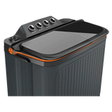 LLOYD 7.5 kg 5 Star Semi Automatic Washing Machine with 3 Wash Programs (GLWMS75CVGEL, Grey)