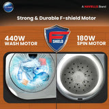 LLOYD 7.5 kg 5 Star Semi Automatic Washing Machine with 3 Wash Programs (GLWMS75CVGEL, Grey)