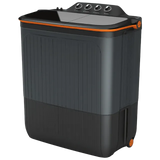 LLOYD 7.5 kg 5 Star Semi Automatic Washing Machine with 3 Wash Programs (GLWMS75CVGEL, Grey)