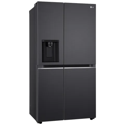 LG 630 Litres 3 Star Frost Free Side by Side Door Smart Wifi Enabled Refrigerator with Multi Air Flow (GL-L257CMC3.DMCZEBN, Matt Black)