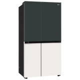 LG 650 Litres 3 Star Frost Free Side by Side Smart Wifi Enabled Refrigerator with Multi Air Flow (GL-B257EET3, Emerald Green Tango)