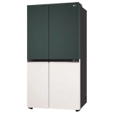 LG 650 Litres 3 Star Frost Free Side by Side Smart Wifi Enabled Refrigerator with Multi Air Flow (GL-B257EET3, Emerald Green Tango)