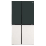 LG 650 Litres 3 Star Frost Free Side by Side Smart Wifi Enabled Refrigerator with Multi Air Flow (GL-B257EET3, Emerald Green Tango)