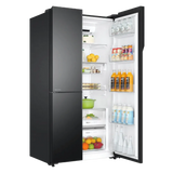 Haier 598 Litres 3 Star Frost Side-by-Side Smart Wifi Enabled Convertible Refrigerator with Digital Control Panel (HRT-683KGU1, Black Glass)