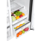 Haier 598 Litres 3 Star Frost Side-by-Side Smart Wifi Enabled Convertible Refrigerator with Digital Control Panel (HRT-683KGU1, Black Glass)