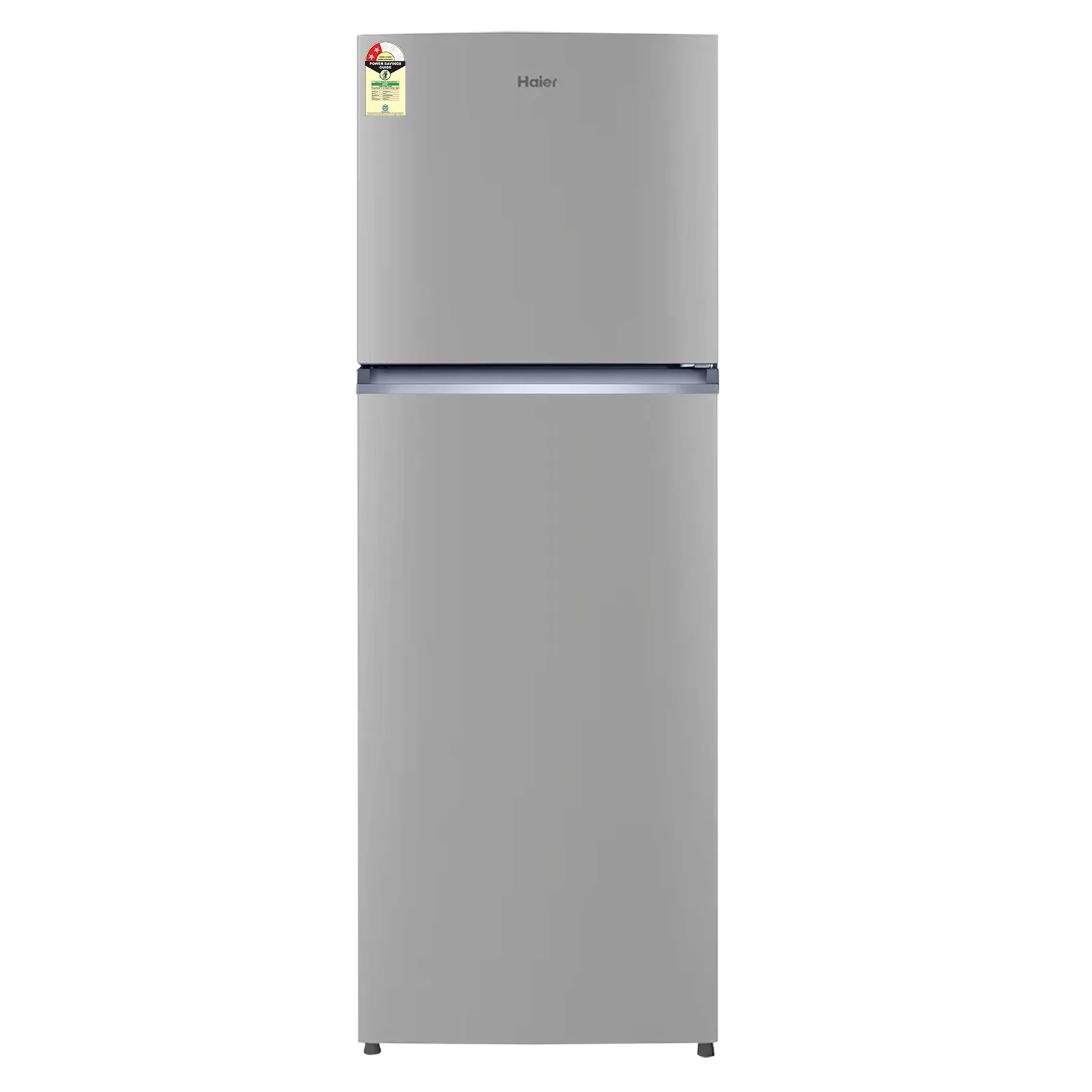 Haier 240 L 2 Star Frost Free Double Door Refrigerator, HRF-2902IEBS-P, Brushline Silver
