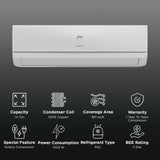 Godrej SIC 18TTC3 WYA Convertible 1.5 Ton 3 Star Inverter Split AC with I-Sense Technology