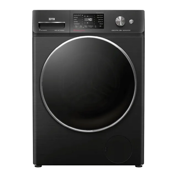 IFB 9/6/3 kg Wi-Fi Inverter Fully Automatic Front Load Washer Dryer Refresher (Executive ZBN, AI Technology, Black Hairline)