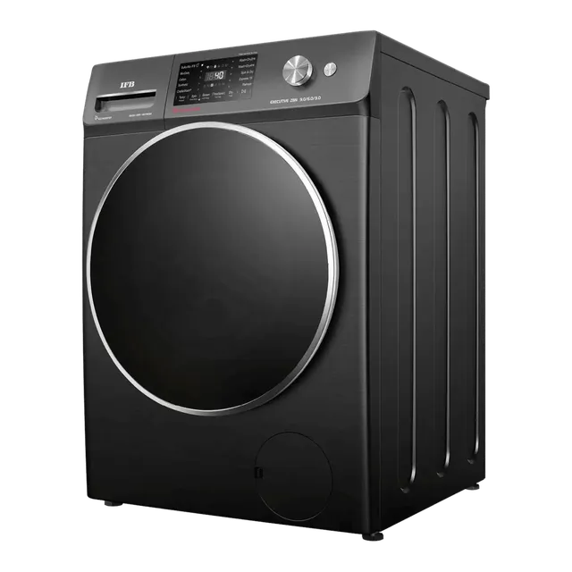 IFB 9/6/3 kg Wi-Fi Inverter Fully Automatic Front Load Washer Dryer Refresher (Executive ZBN, AI Technology, Black Hairline)