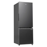 Haier 237 Litres 2 Star Frost Free Double Door Bottom Mount Convertible Refrigerator with Turbo Icing Technology (HRB-2872IBGB-P, GE Black)