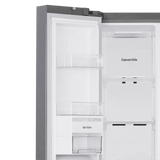 LG 650 Litres 3 Star Frost Free Side by Side Refrigerator (GL- B257HPZ3, Shiny  Steel)